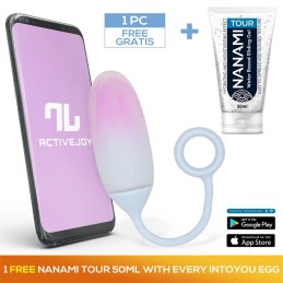 Oeuf avec APP Silicone Double Couche + Nanami Tour 50 ml Rose/Bleu