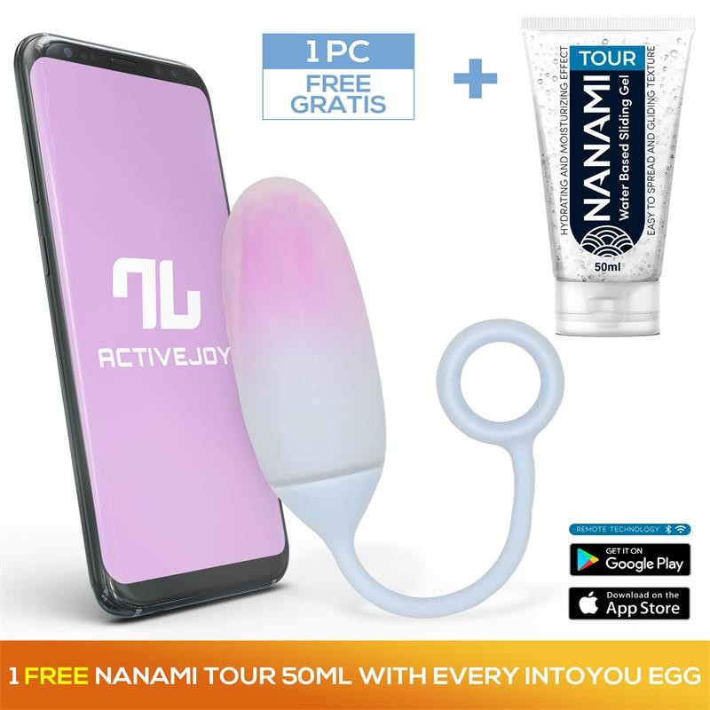 Oeuf avec APP Silicone Double Couche + Nanami Tour 50 ml Rose/Bleu