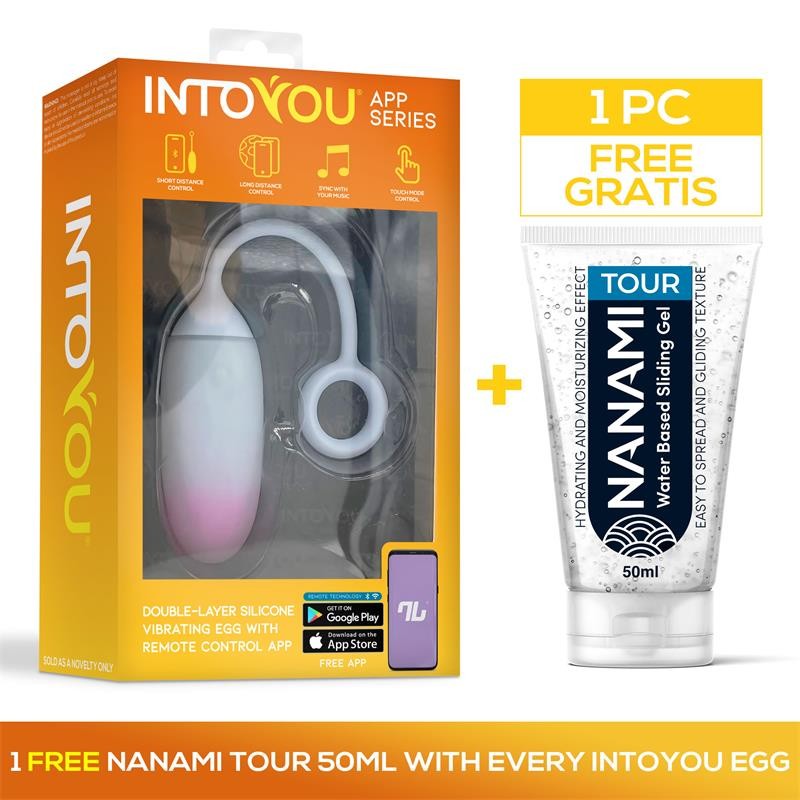 Oeuf avec APP Silicone Double Couche + Nanami Tour 50 ml Rose/Bleu