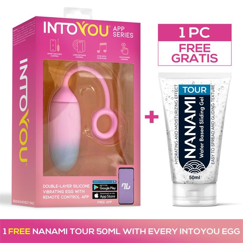 Oeuf avec APP Silicone Double Couche + Nanami Tour 50 ml Bleu/Violet