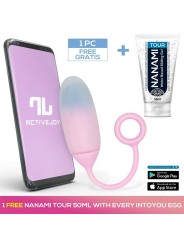 Oeuf avec APP Silicone Double Couche + Nanami Tour 50 ml Bleu/Violet