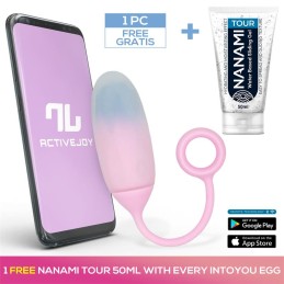 Oeuf avec APP Silicone Double Couche + Nanami Tour 50 ml Bleu/Violet
