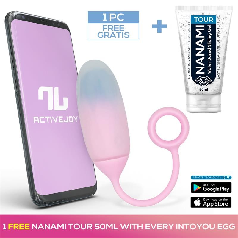 Oeuf avec APP Silicone Double Couche + Nanami Tour 50 ml Bleu/Violet