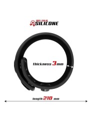 Anneau pénien réglable en silicone solide 15-21 cm