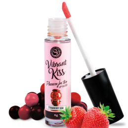 Gloss vibrant kiss chewing gum fraise