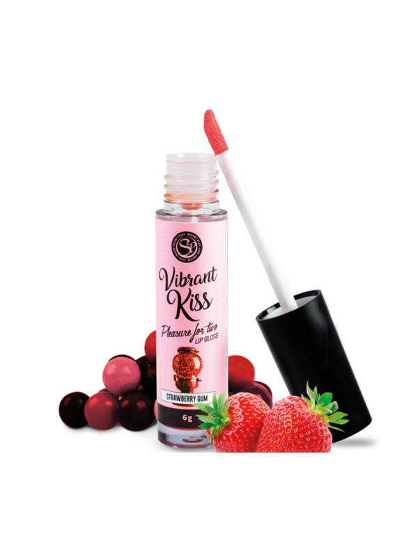 Gloss vibrant kiss chewing gum fraise