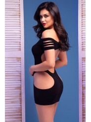 Chilirose Mini-robe double face Noir 4671 S/M