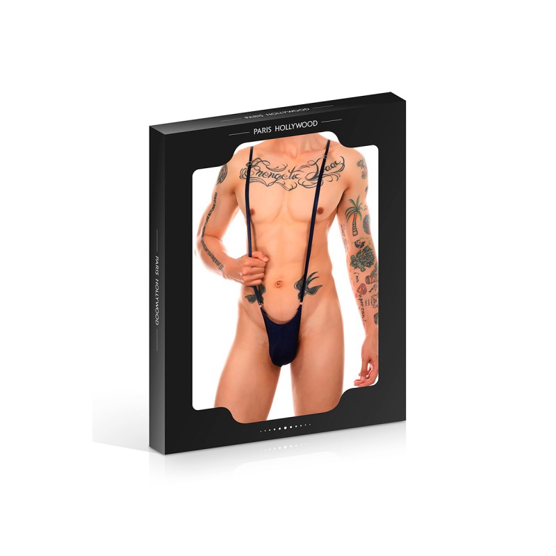 Body string homme noir (TU)