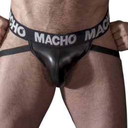 macho - mx25nc jock cuir noir l