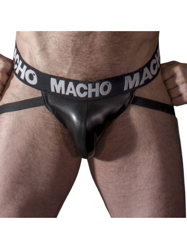macho - mx25nc jock cuir noir l