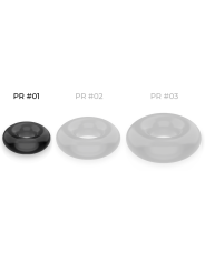 powering - anneau pénis super flexible et résistant 3,5cm noir