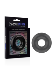 powering - anneau pénis super flexible et résistant 4,5cm noir