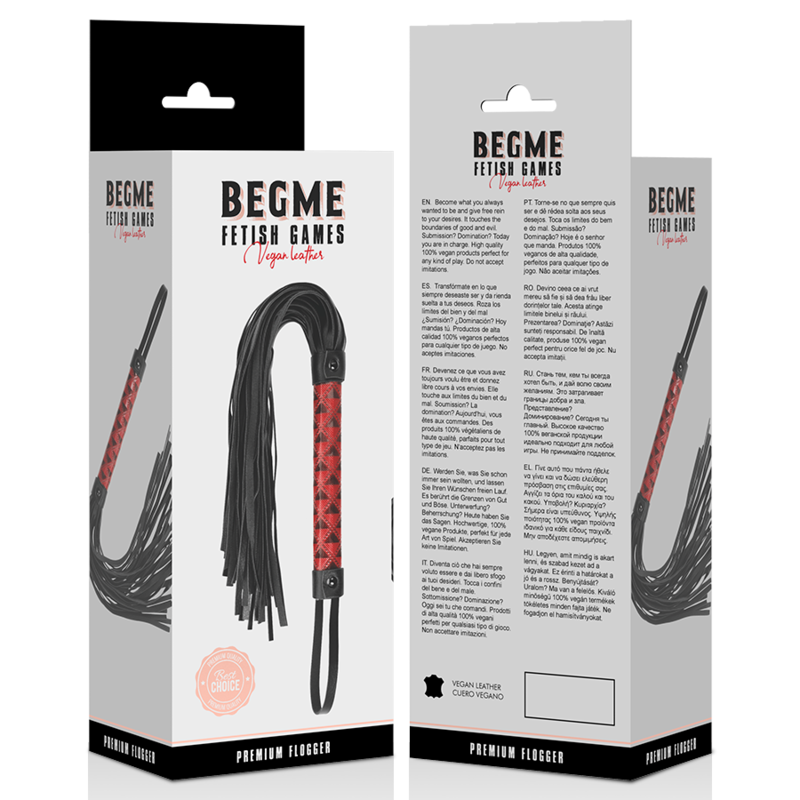 begme - edition rouge martinet cuir vegan