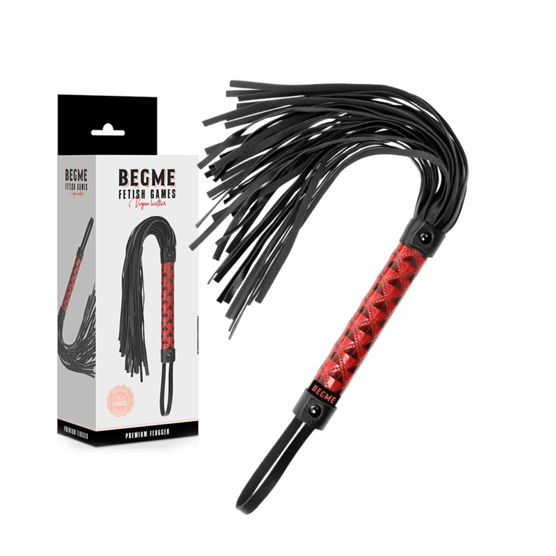 begme - edition rouge martinet cuir vegan