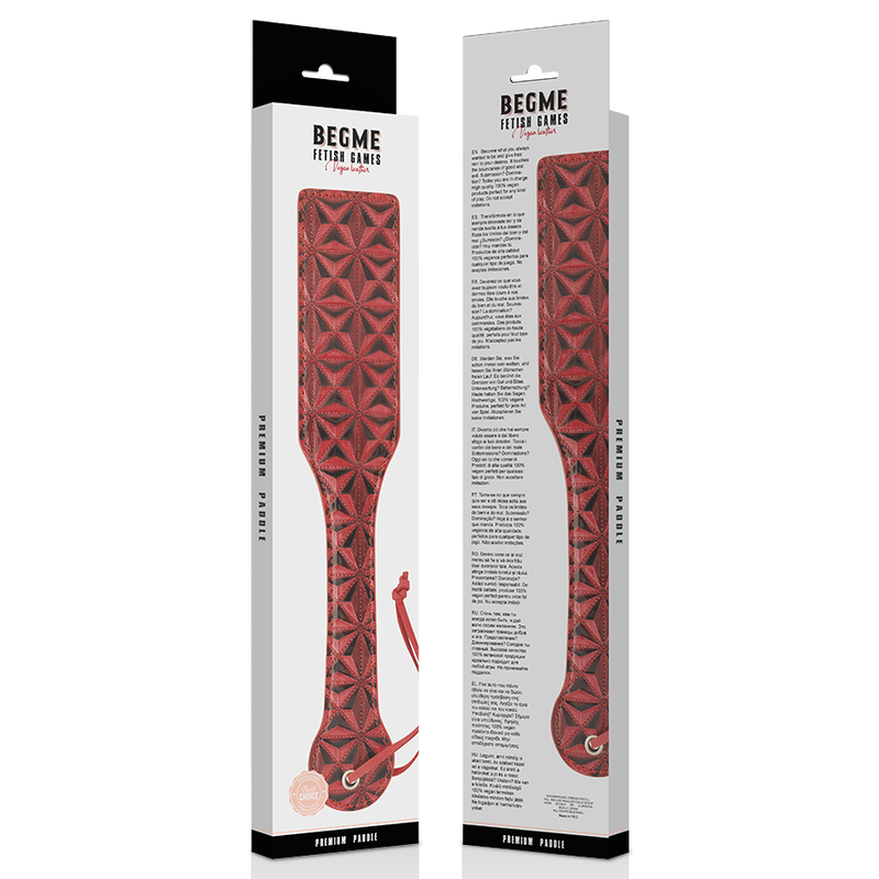 begme - edition rouge tapette cuir vegan