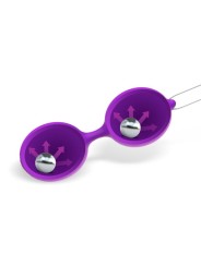 Boule de Kegel double en silicone Misha violet