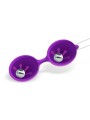 Boule de Kegel double en silicone Misha violet