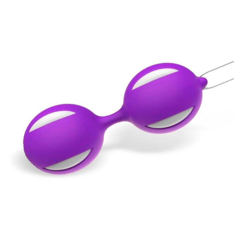 Boule de Kegel double en silicone Misha violet