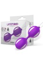Boule de Kegel double en silicone Misha violet
