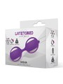 Boule de Kegel double en silicone Misha violet