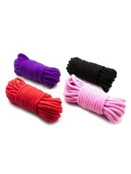 Corde bondage shibari coton 10m noir - latetobed