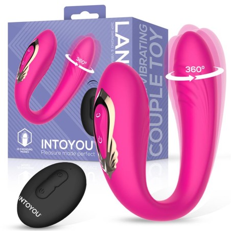 Vibro Lanty pour couples oscillant 360º et télécommande