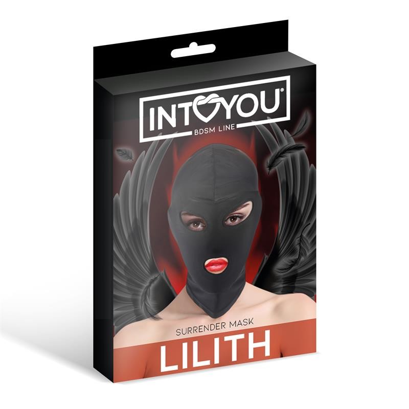 Masque Lilith Incognito Ouverture dans la bouche et les yeux Couleur Noir