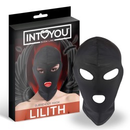Masque Lilith Incognito Ouverture dans la bouche et les yeux Couleur Noir