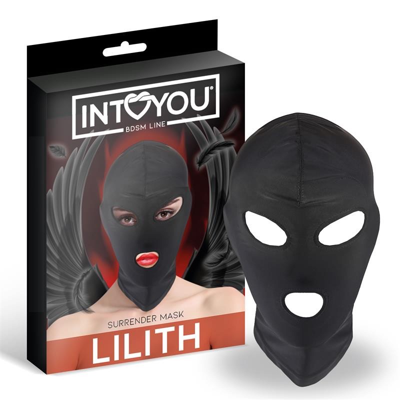 Masque Lilith Incognito Ouverture dans la bouche et les yeux Couleur Noir