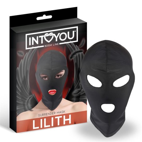Masque Lilith Incognito Ouverture dans la bouche et les yeux Couleur Noir