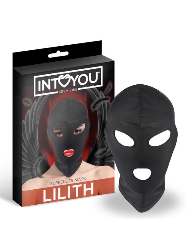 Masque Lilith Incognito Ouverture dans la bouche et les yeux Couleur Noir