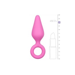 Plug Pointu silicone Rose moyen