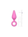 Plug Pointu silicone Rose moyen