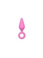Plug Pointu silicone Rose moyen