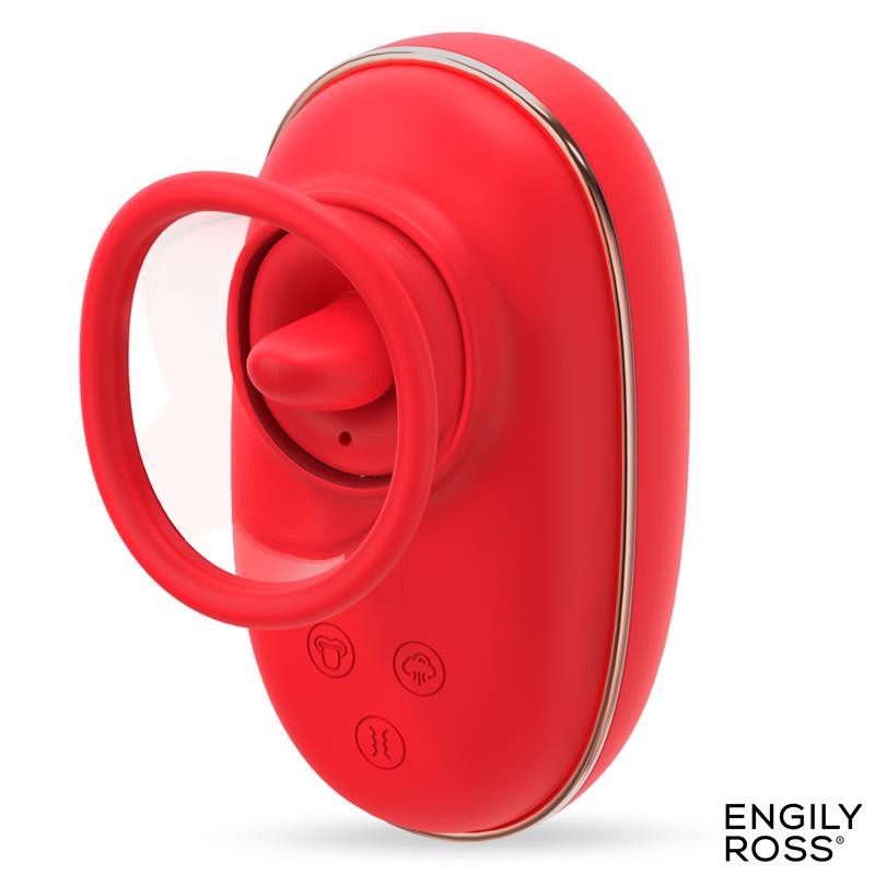 Stimulateur Lizer avec langue oscillante, pompe à vide et vibration