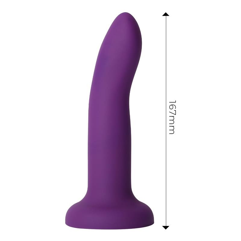 Gode qui change de couleur du violet au rose taille M 17 cm