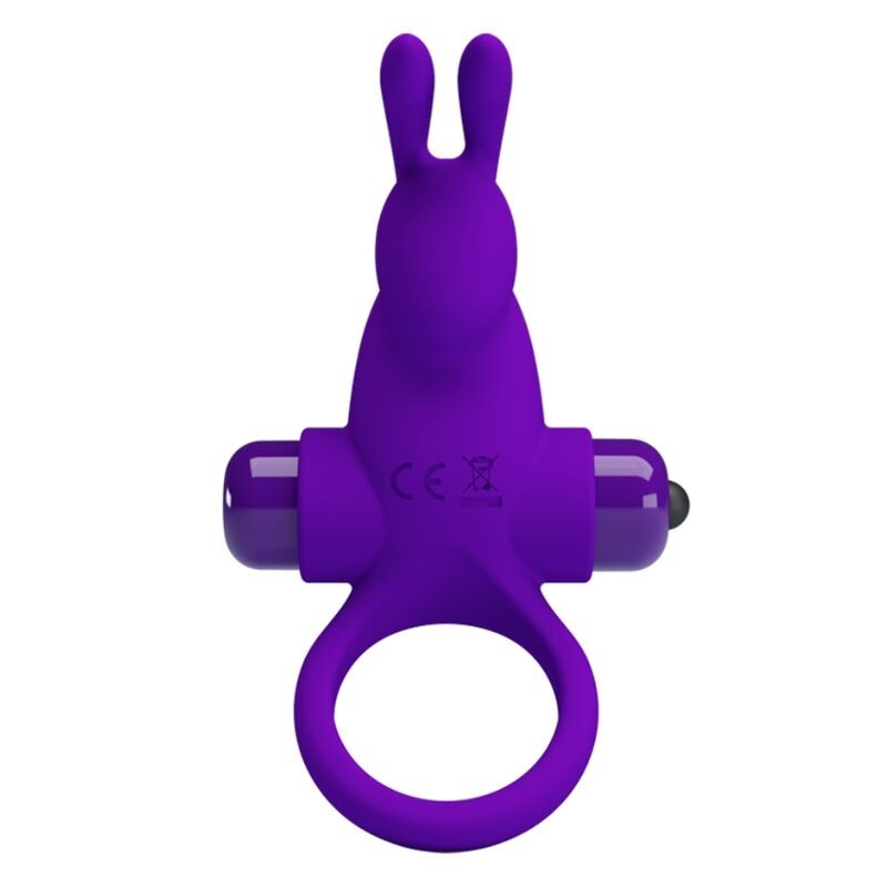 pretty love - anneau vibrant i rabbit pour pénis violet