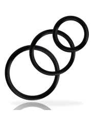 addicted toys - ensemble d'anneau pénis noir