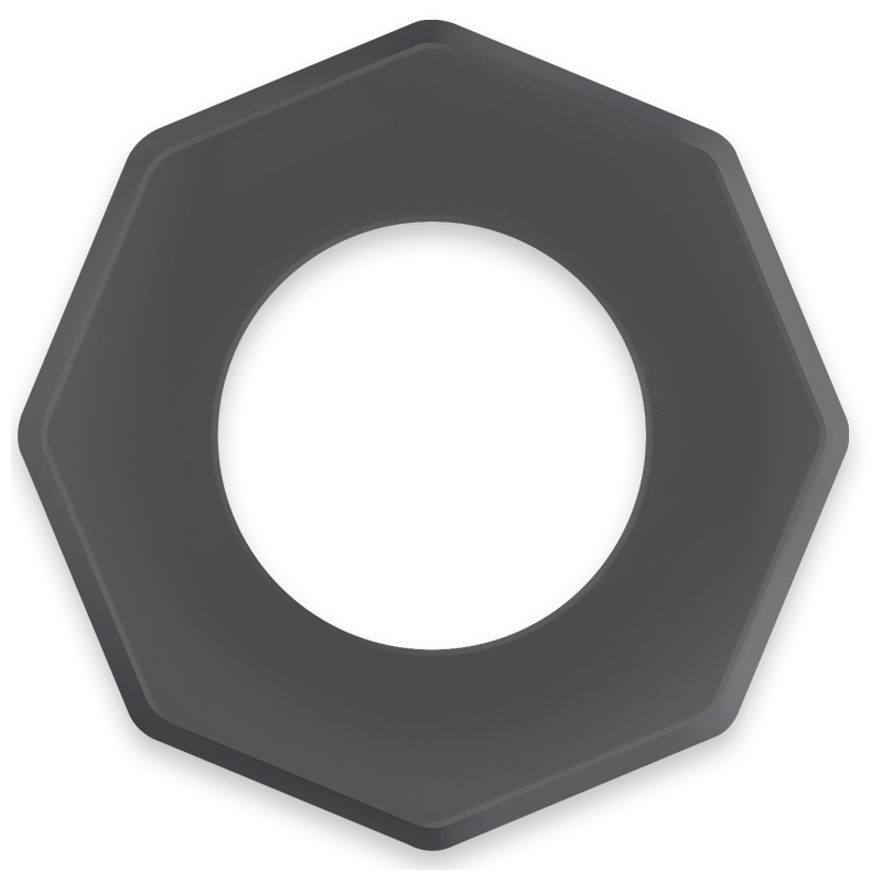 powering - anneau pénis super flexible et résistant 5cm pr10 noir