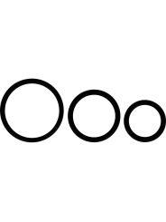 ohmama - lot de 3 bagues en silicone noir