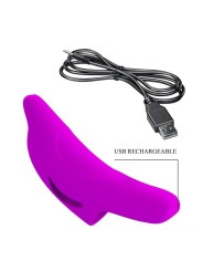 pretty love - puissant stimulateur de doigts violet delphini