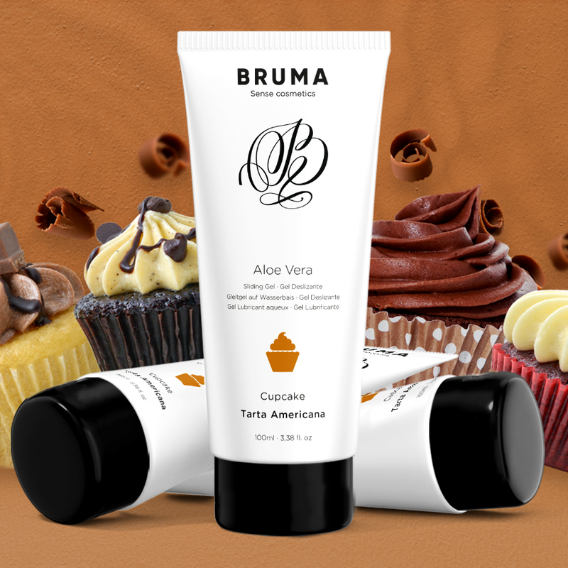 bruma - gel glissant à l'aloe vera saveur gâteau américain 100 ml