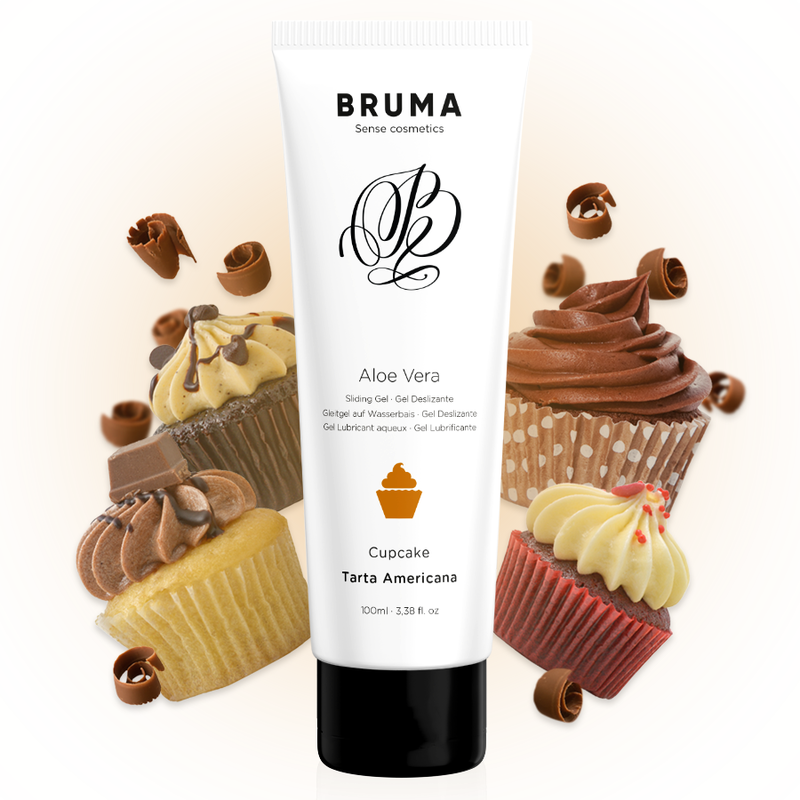 bruma - gel glissant à l'aloe vera saveur gâteau américain 100 ml