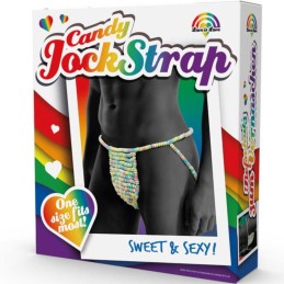 spencer & fleetwood - rainbow candy string candy jockstrap