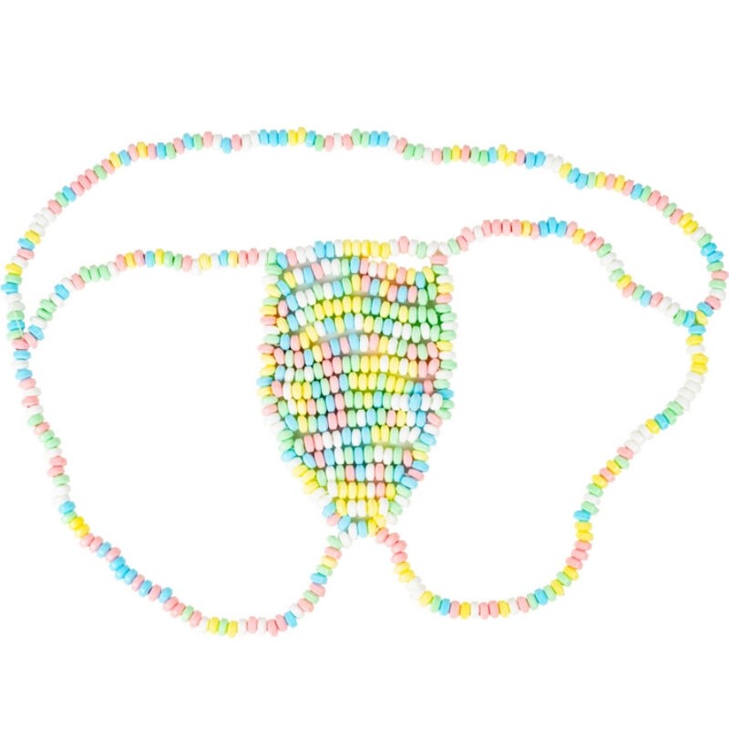 spencer & fleetwood - rainbow candy string candy jockstrap