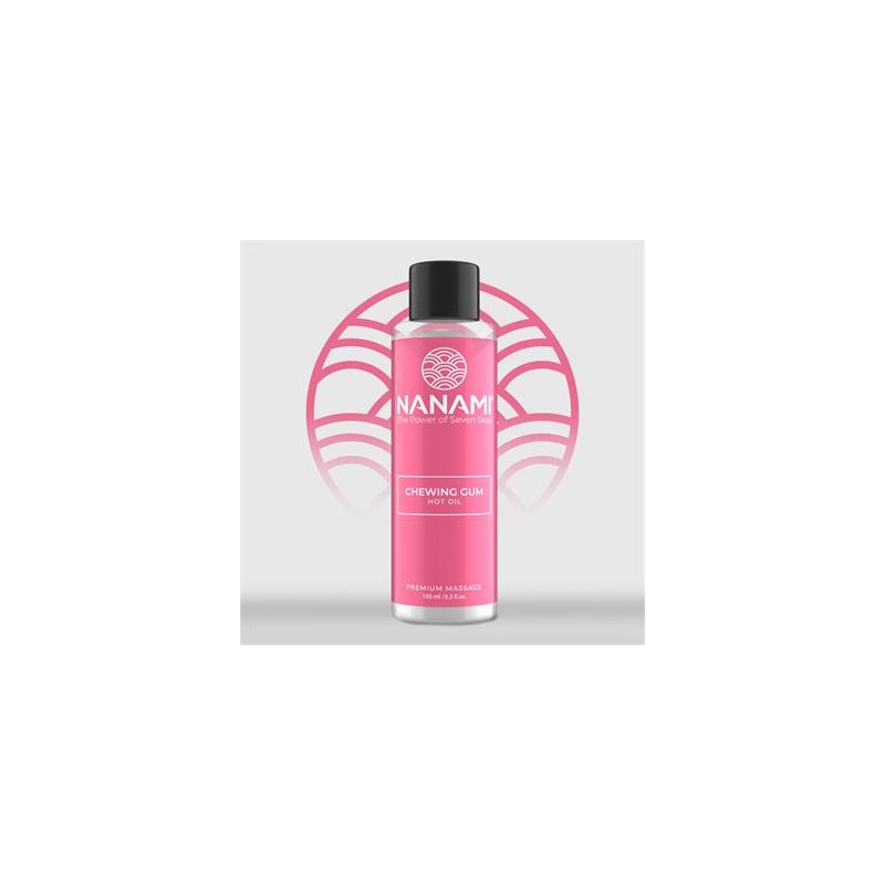 Huile effet chaud massage chewing gum 100ml Nanami