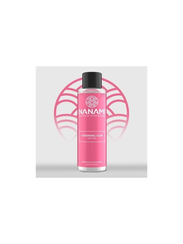 Huile effet chaud massage chewing gum 100ml Nanami