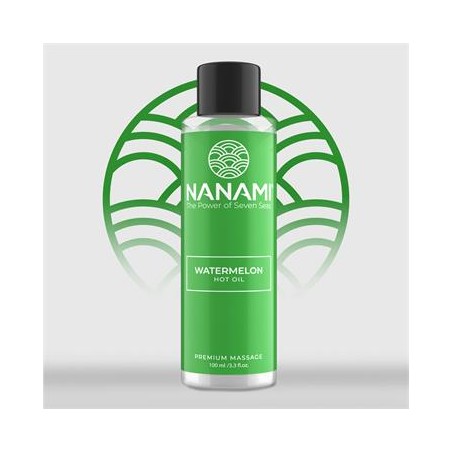 Huile effet chaud massage pasteque 100ml Nanami