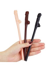 Lot de 9 pailles pénis couleur