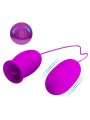 Pretty Love - Vibromasseur rechargeable double violet Daisy Egg